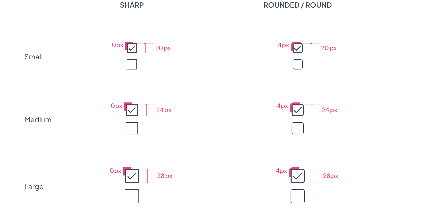 Checkboxes & Radio Button GoodBarber's Design System