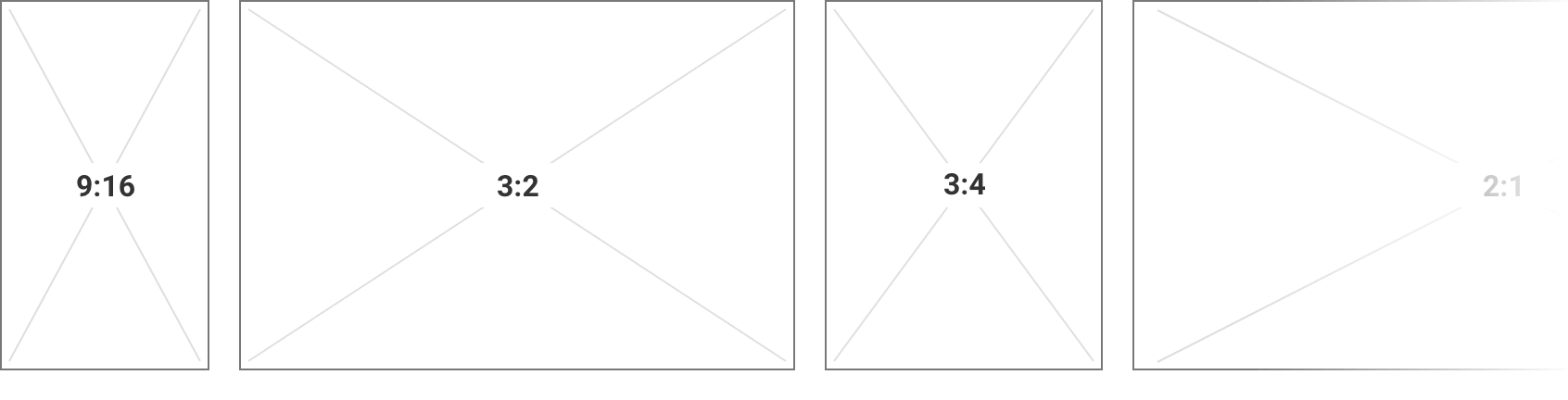 Images Aspect Ratios | GoodBarber's Design System