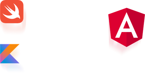 logos of Swift, Kotlin and Angular
