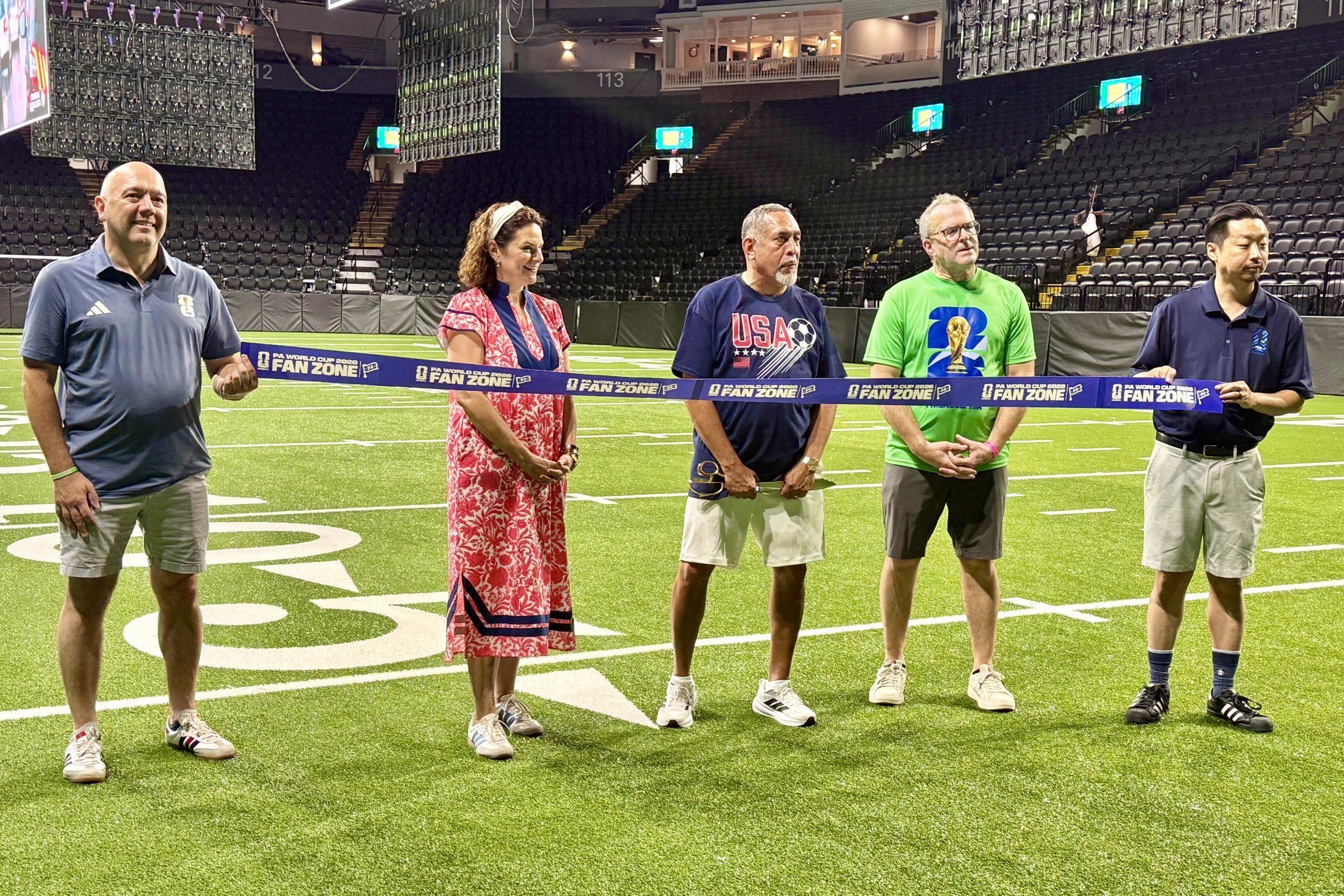 Reading opens official Pennsylvania World Cup Fan Zone with ribbon cutting downtown