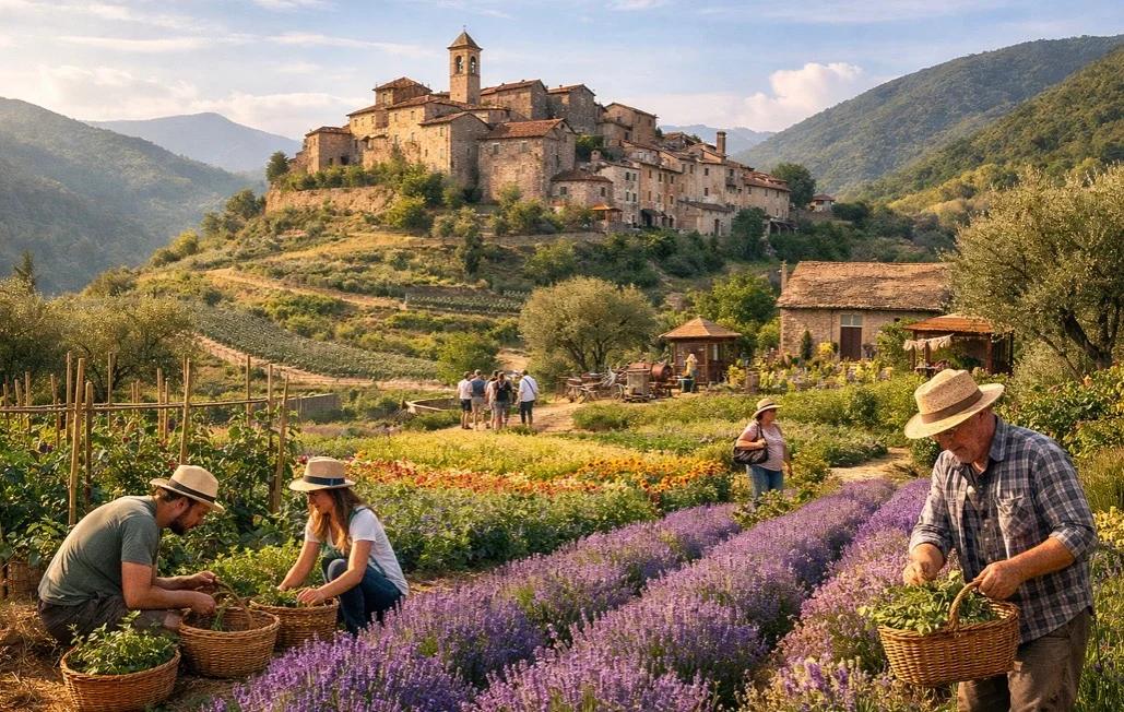 Riscoprire la terra nei borghi antichi: la rinascita delle colture naturali tra turismo rurale e sostenibilità