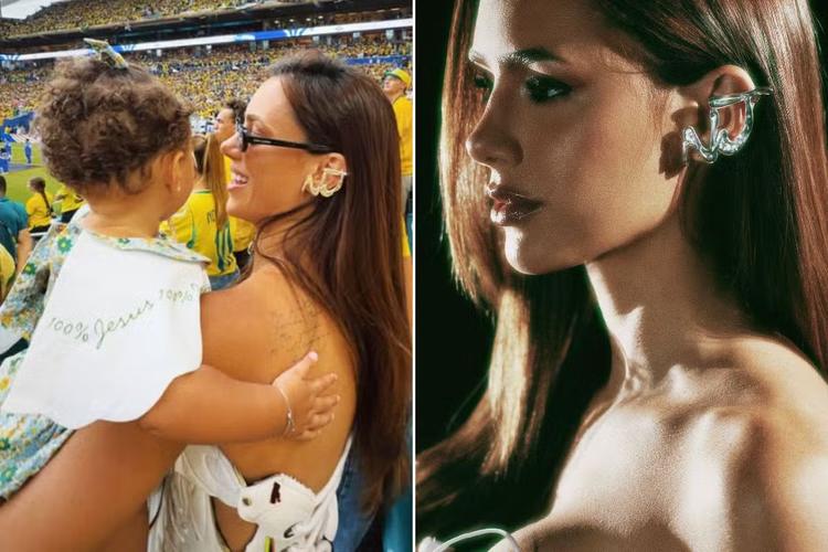 Bruna Biancardi usa brinco com iniciais de Neymar esculpidas à mão; veja quanto custou