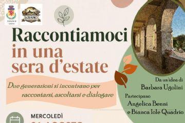 26 agosto 2026 - spettacolo "Raccontiamoci in una sera d'estate"