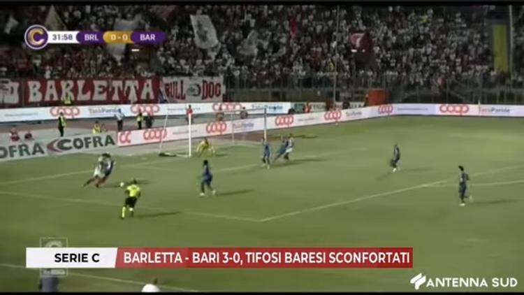 Barletta-Bari 3-0, tifosi baresi sconfortati