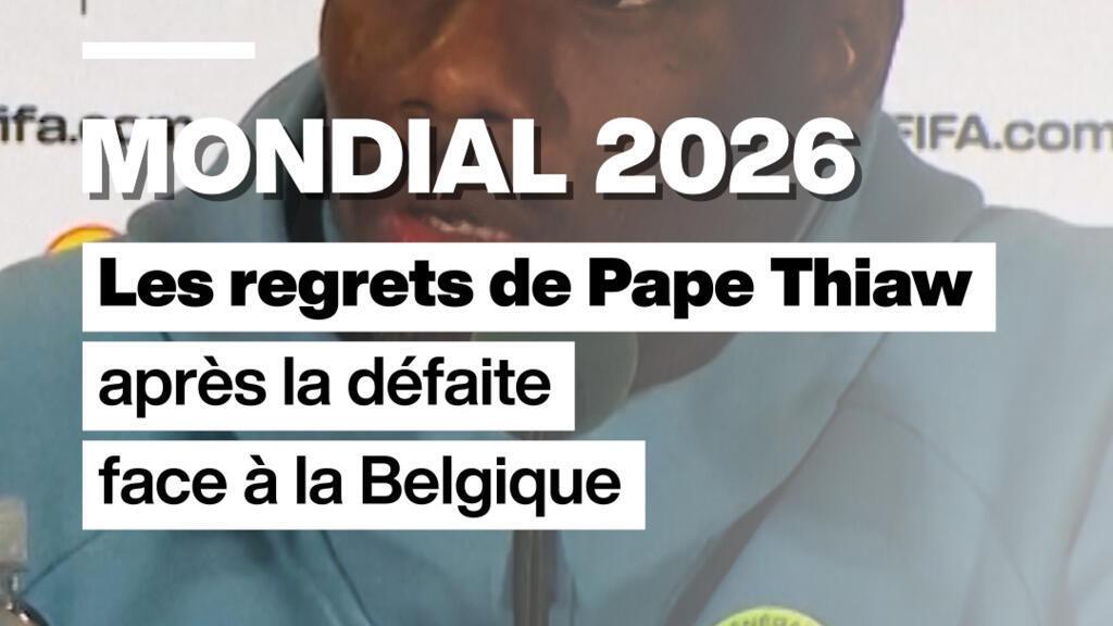 "Ce n'est pas facile" : Pape Thiaw déçu après la défaite du Sénégal face à la Belgique