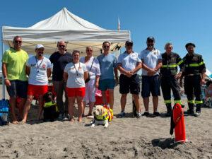 Rotelli visita i presidi acquatici dei Vigili del fuoco a Tarquinia Lido e Montalto Marina