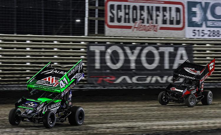 Carson Macedo races ahead of Cole Macedo