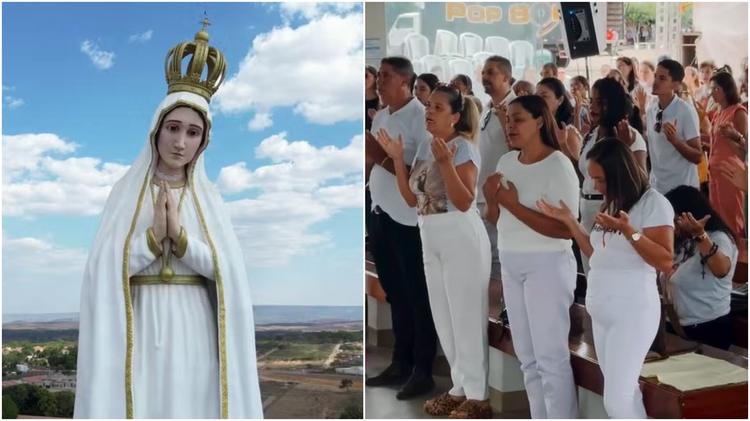 Maior imagem de Nossa Senhora de Fátima: devotos lotam primeira festa de 13 de maio em novo santuário
