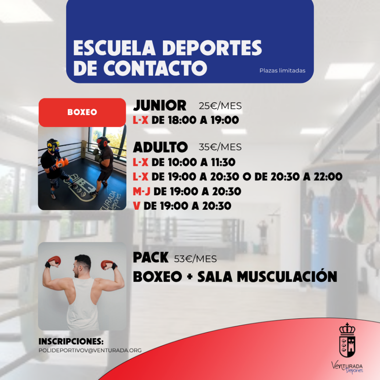 ESCUELA DE DEPORTES DE CONTACTO – BOXEO