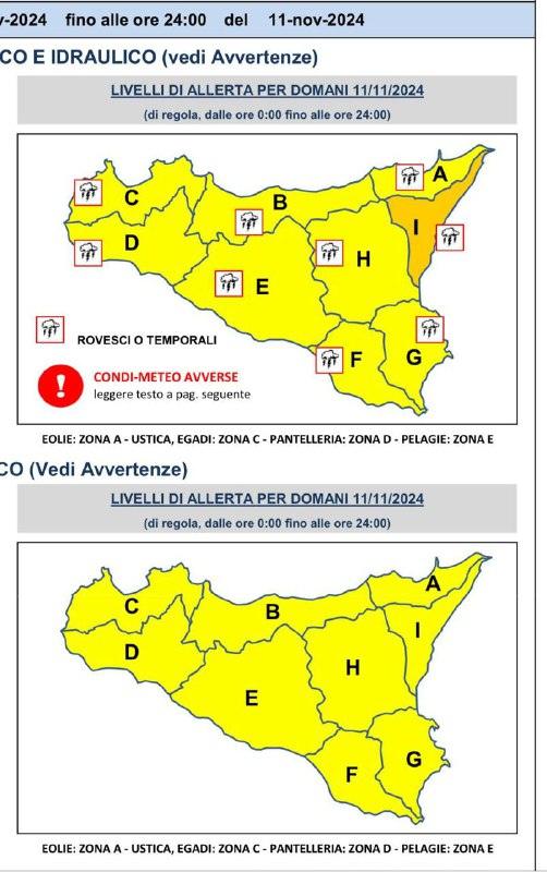 ALLERTA METEO ARANCIONE PREVISTA PER DOMANI 11 NOVEMBRE 2024 CHIUSURA DI TUTTI I PLESSI SCOLASTICI SUL TERRITORIO COMUNA...