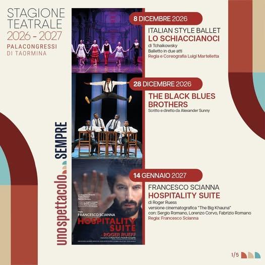 Il Palacongressi di Taormina è pronto ad ospitare la sua stagione teatrale. Da ottobre ad aprile, undici appuntamenti da...