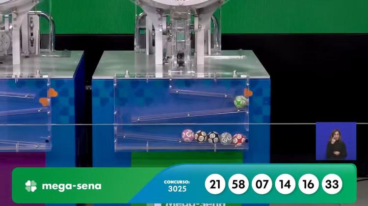 Mega-Sena, concurso 3025: confira os números sorteados
