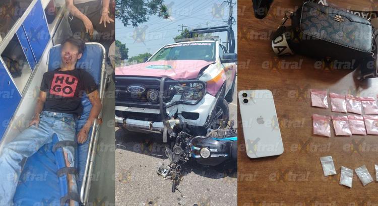 Persecución de película termina en choque y detención de narcomenudistas en el Oriente de Morelos