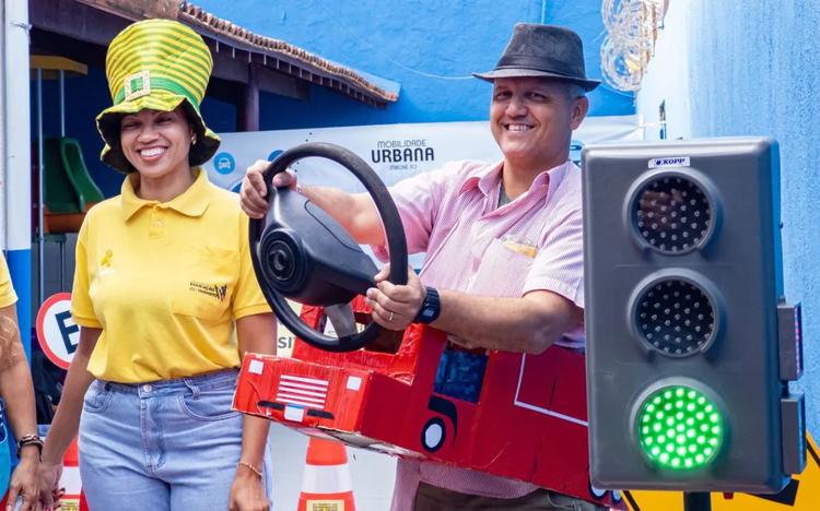 Escolinha de Trânsito leva aprendizado lúdico às escolas
