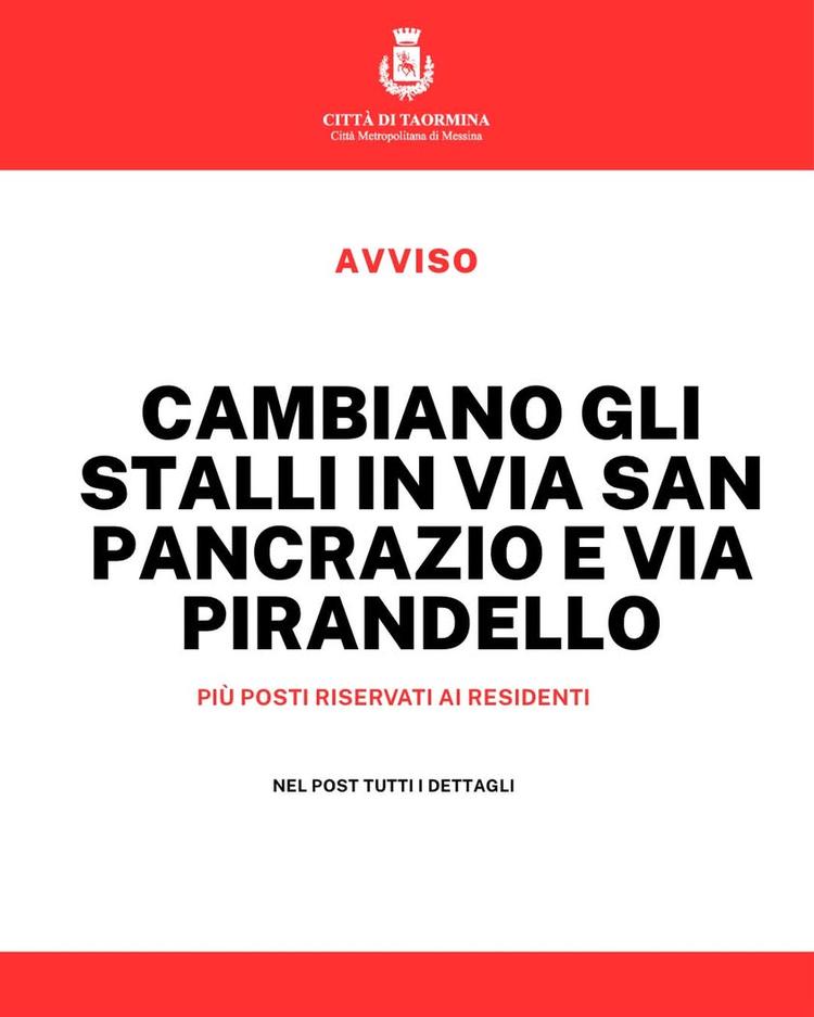 🚗 VIABILITÀ: RIMODULATI GLI STALLI DI SOSTA IN VIA SAN PANCRAZIO E VIA LUIGI PIRANDELLO Prosegue il percorso di riorgan...