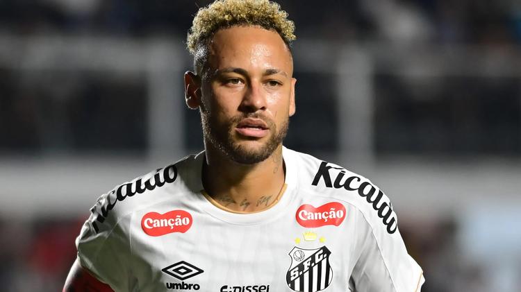 Neymar no Santos. Foto: Jota Erre/AGIF