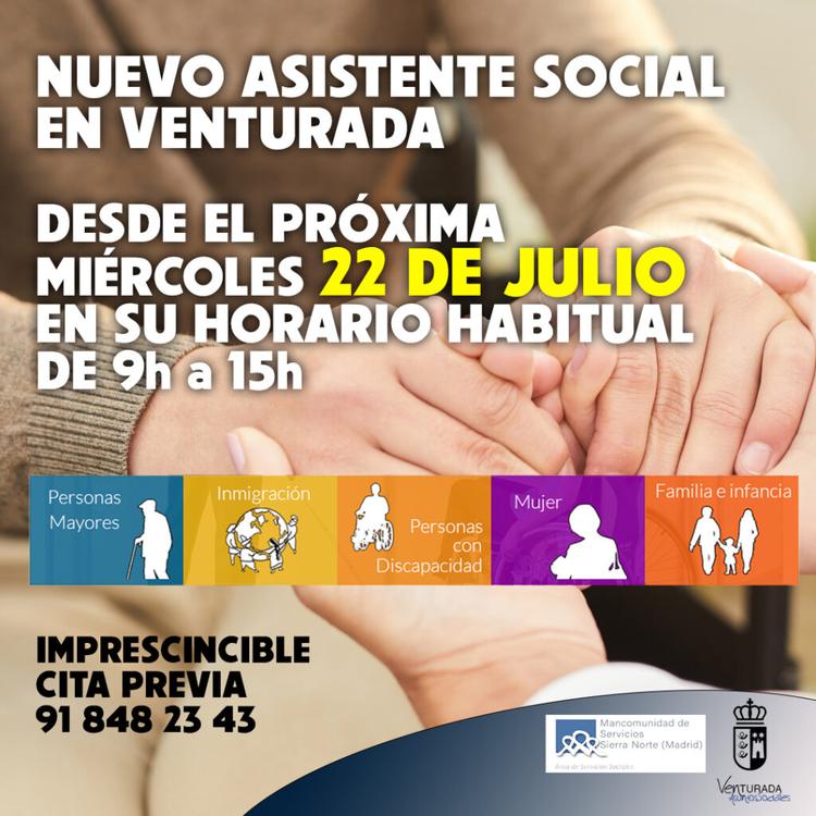 Nuevo asistente social en Venturada