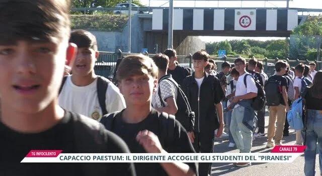 Capaccio Paestum: il Dirigente scolastico accoglie gli studenti del “Piranesi”, ecco le novità
