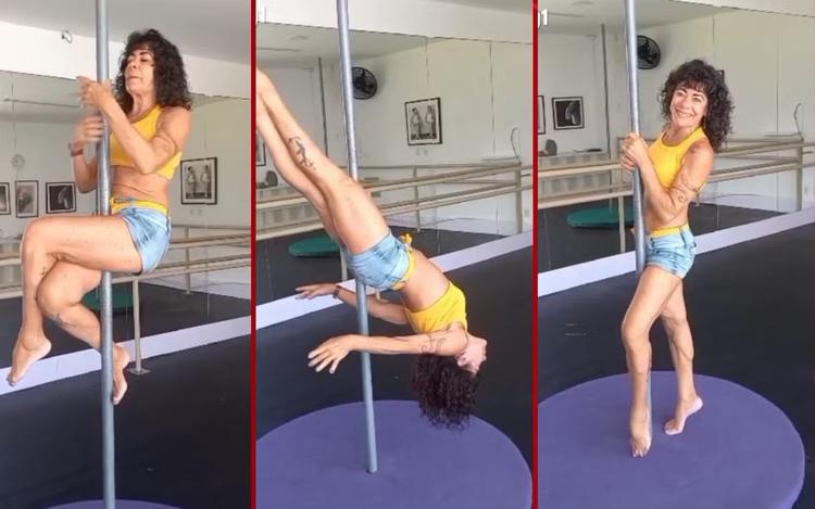 Aos 66 anos, pioneira no pole dance circus ressalta que idade nunca foi limitador: 'Enquanto eu tiver vida, vou estar no picadeiro'