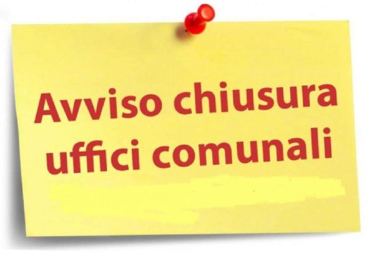 Si informa che gli uffici comunali effettueranno la chiusura pomeridiana dal 4 al 29 agosto.