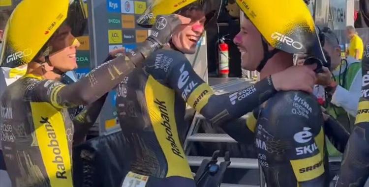Tour de France, Vingegaard è la prima maglia gialla. Ganna secondo, Pogacar terzo