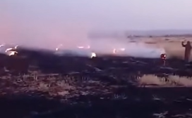 حريق مهول يجهز على محاصيل زراعية في منطقة بوشان بإقليم الرحامنة