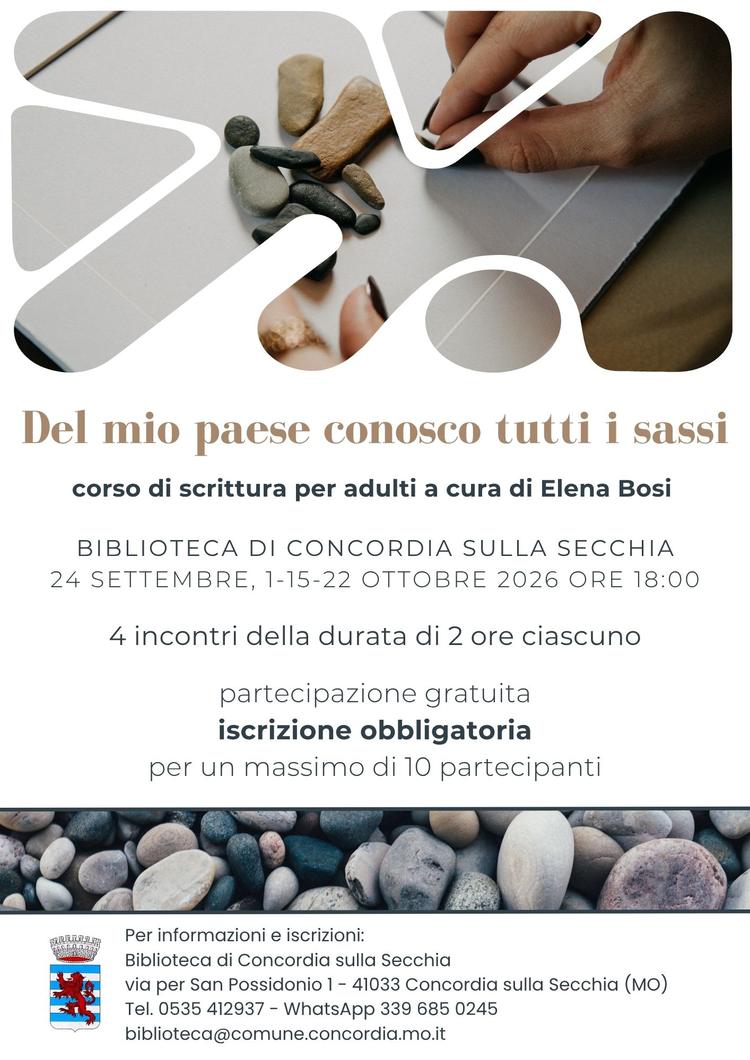 Del mio paese conosco tutti i sassi