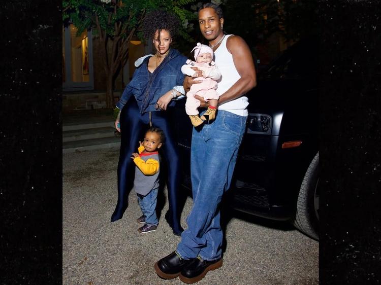 Rihanna y A$AP Rocky presumen fotos familiares con sus dos bebés