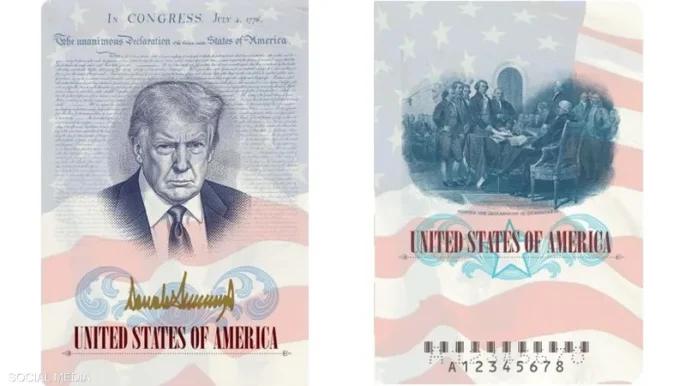 صورة ترمب في جوازات سفر أميركية جديدة