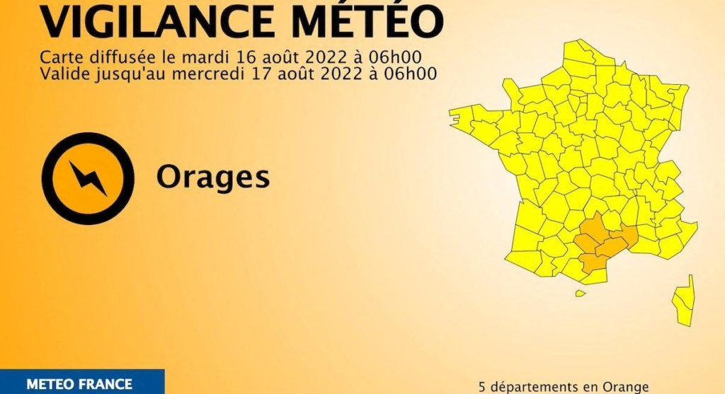 Météo : l’Hérault placé en vigilance orange aux orages