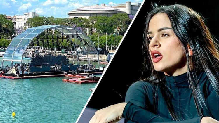 Rosalía se pasea por Sevilla: la ciudad recibe a la artista internacional como protagonista del concierto de Netflix en el río