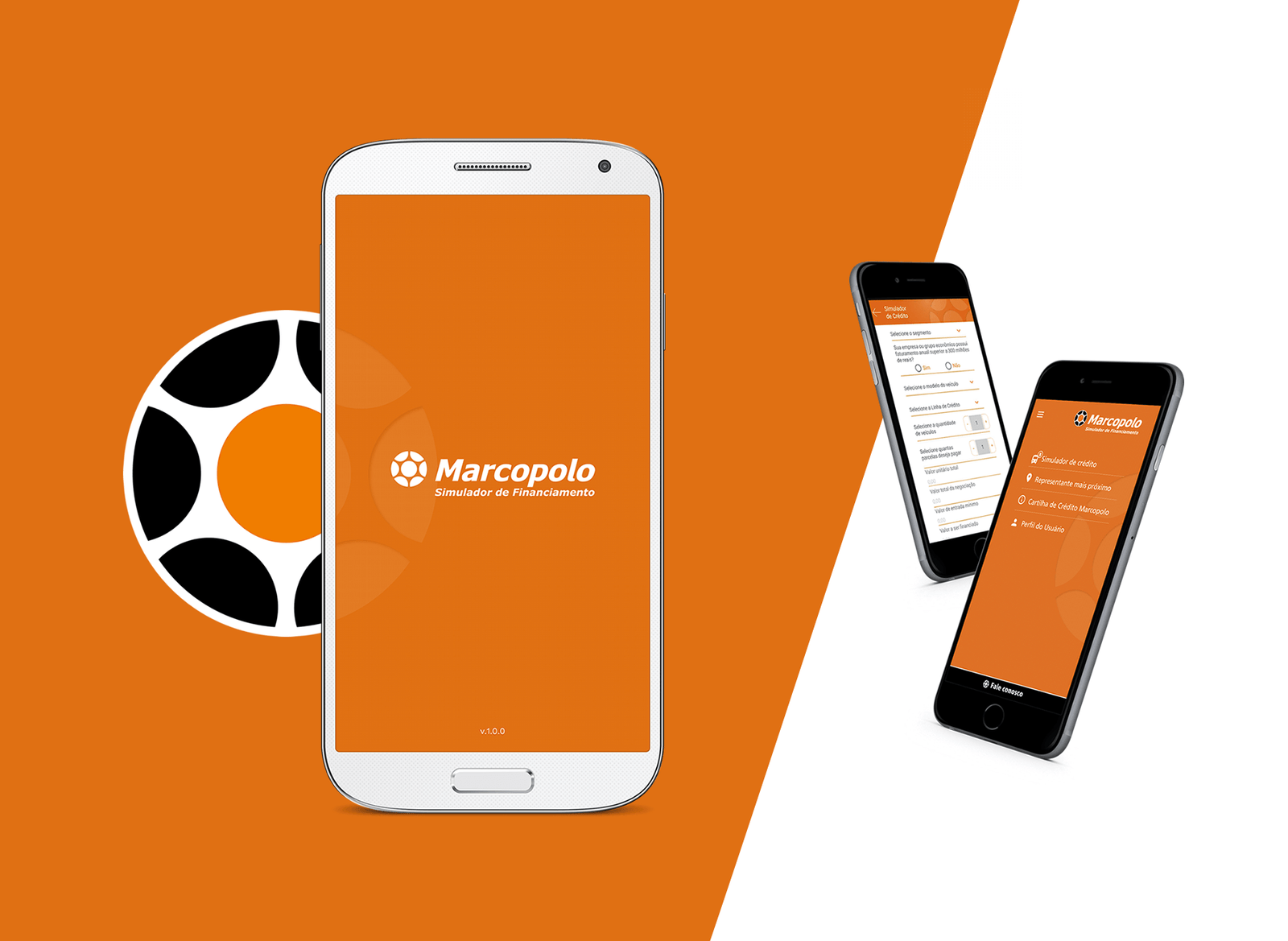 Criação de layout para App da Marcopolo e Volare