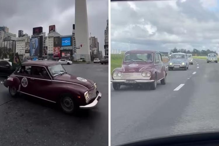Carros dos anos 1960 encaram 5,6 mil km de estrada em expedição por Brasil, Argentina e Uruguai