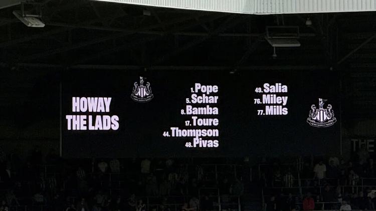 Newcastle United Substitutes Screen Hull City September 2026