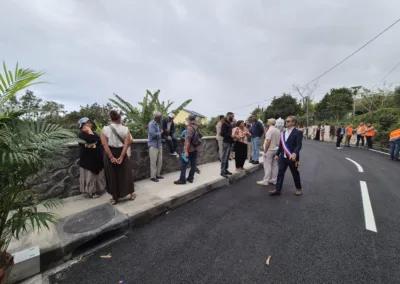 Inauguration du pont de la ravine de la Souris Chaude