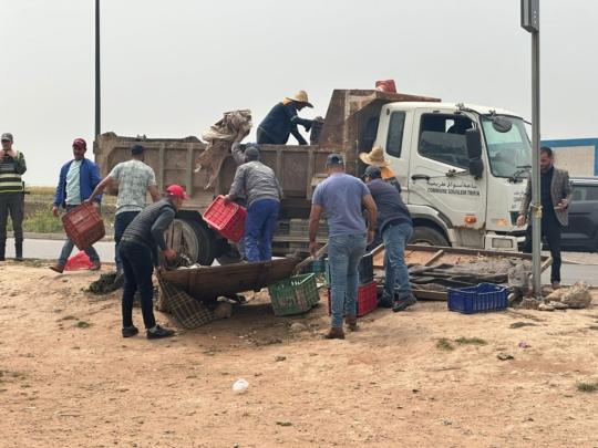 البناء العشوائي يتمدد بنواحي برشيد.. وسلطات السوالم الطريفية ترد بحزم ومسؤولية عمليات هدم منسقة + صور