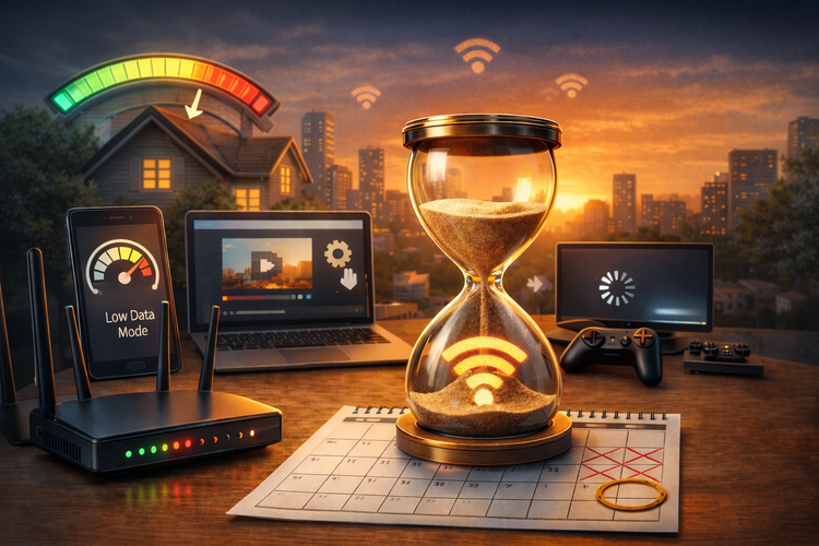 كيف توفّر باقة النت الأرضي وتمنع نفادها قبل نهاية الشهر؟