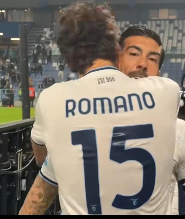 Zaccagni e Romano Floriani M esultanza al Mapei