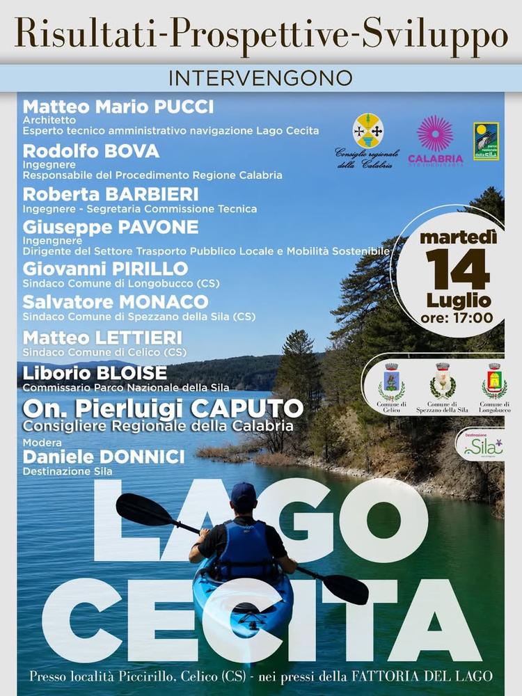 Martedì 14 luglio si terrà un importante incontro dedicato alla navigabilità del Lago Cecita. Quello