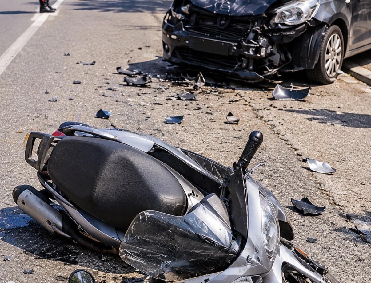 Tragedia a Sorrento, scooter contro auto: muore una donna, grave il conducente