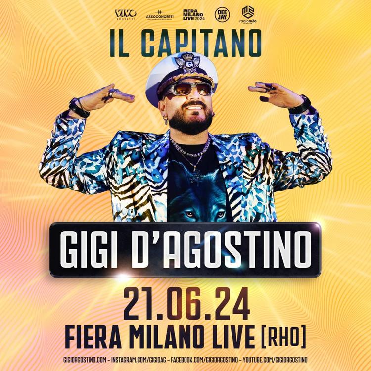 Gigi D’Agostino torna on stage il 21 Giugno a Fiera Milano Live
