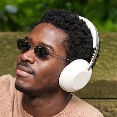 actor Damson Idris is seen wearing unknown Sony headphones in new york city on May 3, 2026