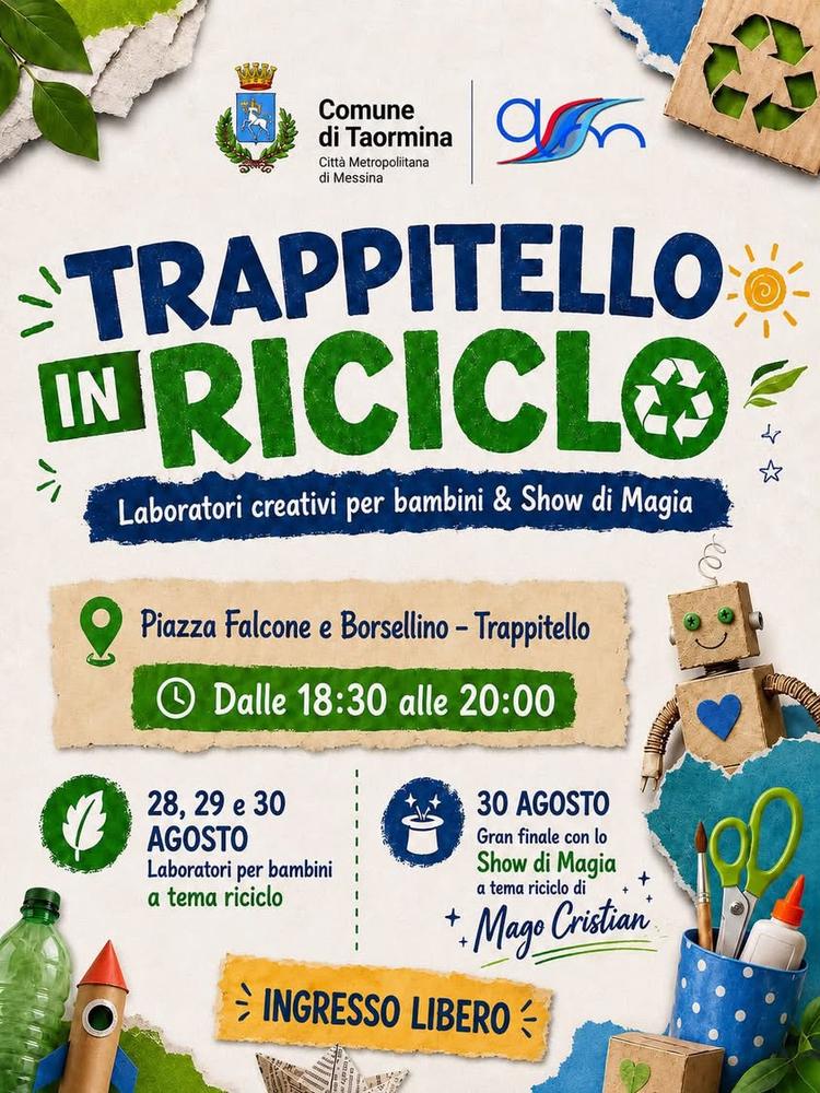 ♻️ TRAPPITELLO IN RICICLO ✨ Creatività, divertimento e magia si incontrano per dare nuova vita a ciò che ci circonda! 📍...