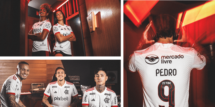 Flamengo lança nova camisa 2 inspirada em ondas sonoras