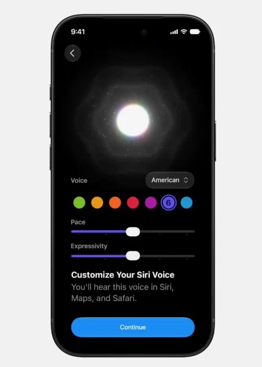 siri ai custom voice options