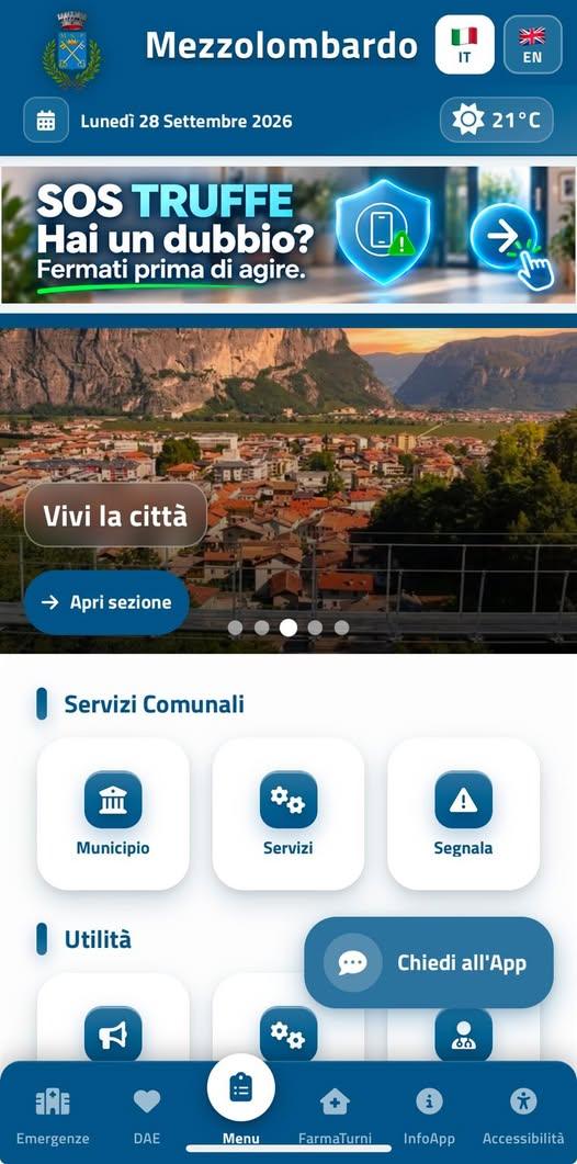 🚨 SOS Truffe: un aiuto semplice e immediato, direttamente nell’app del Comune. In queste ultime ore l'APP del Comune di...
