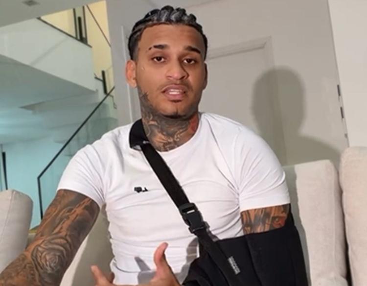 Anderson Neiff volta ao Recife após ser baleado em São Paulo: 'Deus foi muito bom e deu um livramento a mim'