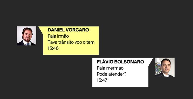 'Topa jantar com o Jim Caviezel?': veja e ouça TODOS os textos e o áudio que mostram Flávio Bolsonaro pedindo dinheiro a Vorcaro