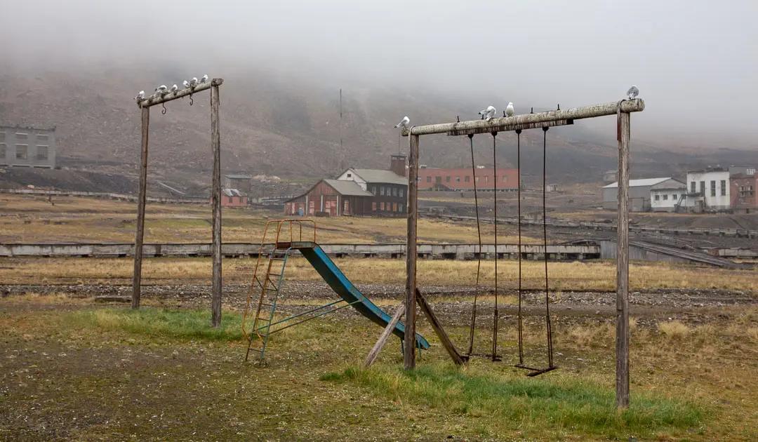 Pyramiden, eingefroren in der Zeit