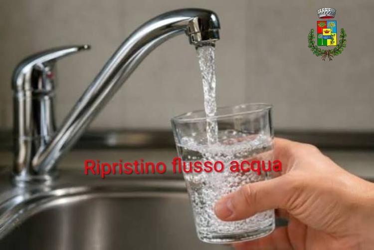 COMUNICAZIONE RIPRISTINO NORMALE EROGAZIONE Si comunica che si è intervenuti sul guasto ed è già stato ripristinato il n...